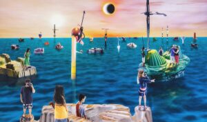 פריים מתןך עבודת ווידאו. אורי קצנשטיין, מכונת התקווה, 2007-2006, וידיאו, באדיבות משפחת קצנשטיין